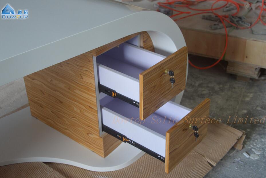 Modern design solid surface office desk